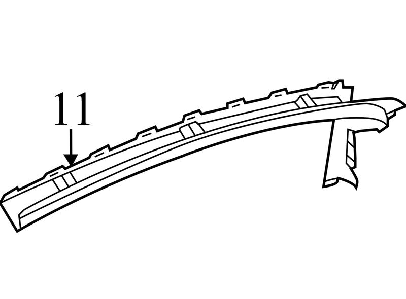 BM5120297AEW 2012-2014 Ford Focus Passenger FR Door Trim Molding Used BM5120297AEW OEM