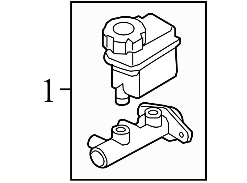585103K300 06-10 Hyundai Sonata Brake Master Cylinder W/ Stability Control 585103K300 OEM