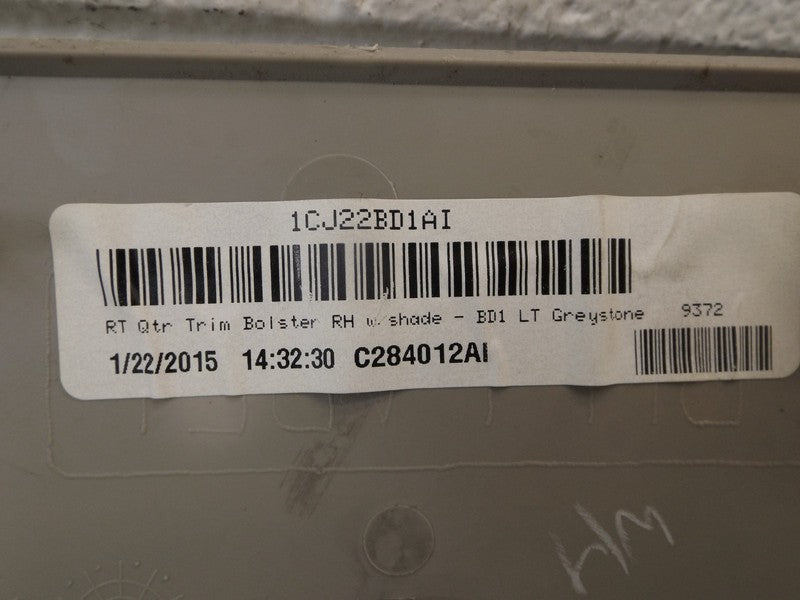 1CJ22BD1AI 2011-2018 Grand Caravan Interior Right Quarter Panel Trim Insert 1CJ22BD1AI OEM
