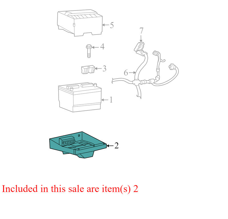 1L2Z10732AA 2006-2010 Mercury Mountaineer Battery Tray Used OEM 1L2Z10732AA