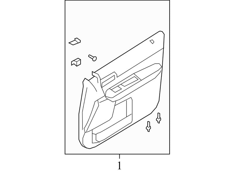 AL847823943 2008-2012 Ford Escape Driver FL Door Interior Trim Panel Used 8L8Z7823942BA