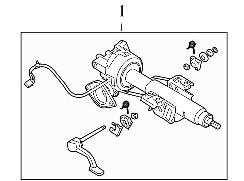 19332845 2005-2010 Pontiac G6 Steering Column Assembly Used OEM 25805895