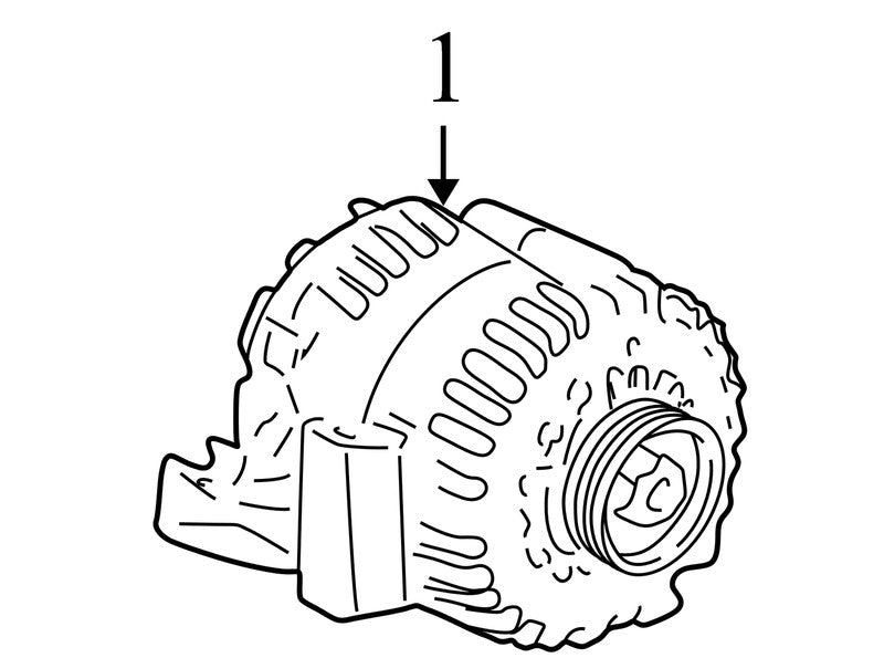 19244736 2002-2005 Buick LeSabre 3.8L Alternator Used OEM 19244736