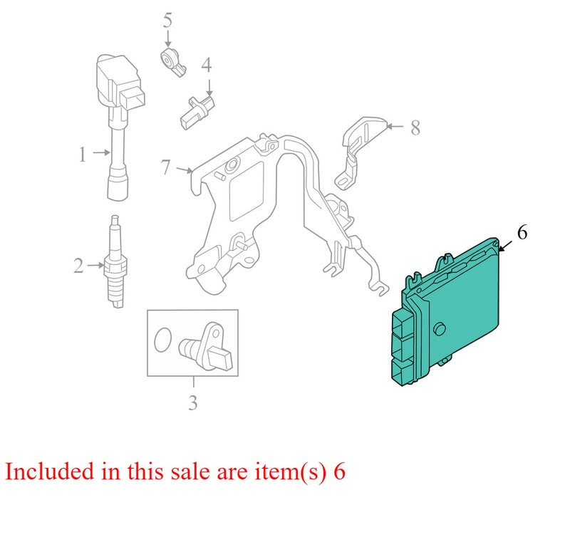 23710ZX50A 2007-2010 Nissan Altima Engine Control Module ECM Used OEM A56-C25 E2Y 7512