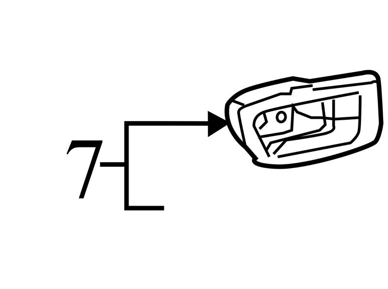 6920608010B1 2011-2014 Toyota Sienna Driver FL Interior Door Handle Used OEM 6920608010B1