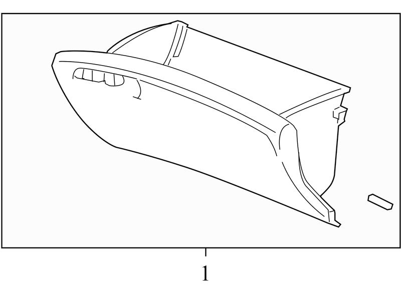 77500SNAA01ZG 2006-2011 Honda Civic Glove Box Assembly Used OEM 77500SNA