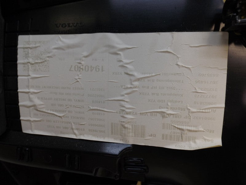 39801395 2010-2016 Volvo XC70 Passenger Rear RR Interior Door Panel Used OEM 30649476