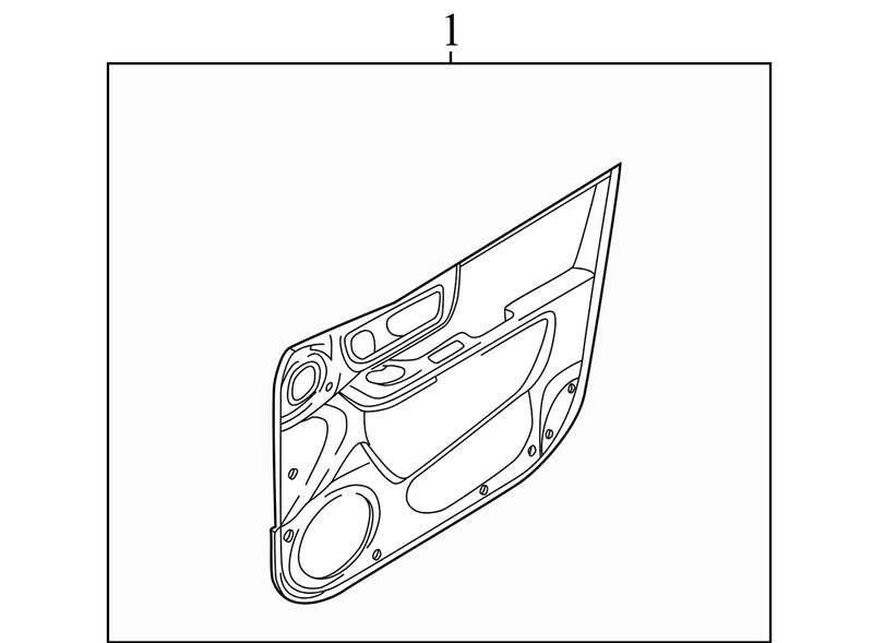 823102026000 2001-2004 Hyundai Santa Fe FR Door Interior Trim Panel Used 823102026000 OEM