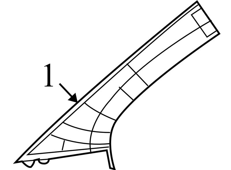 1BG08DW1AC 2009-2010 Dodge Journey Driver FL A Pillar Trim Used OEM 1BG09DW1AC