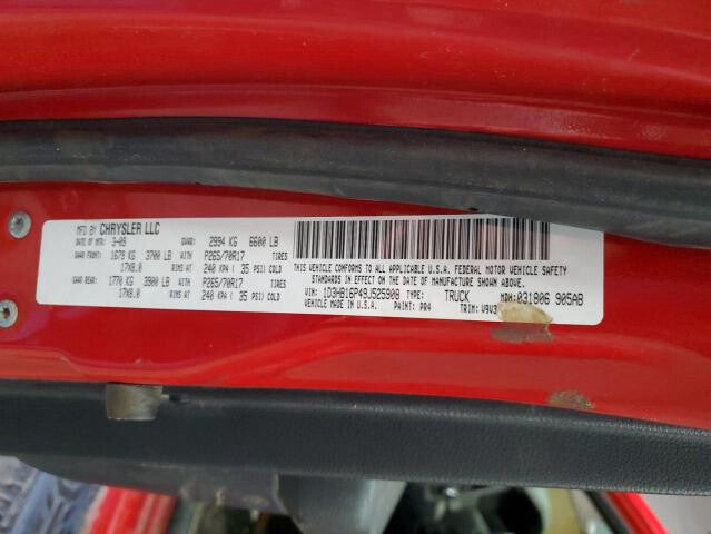 1EA24XDVAB 2009-2012 Dodge Ram Passenger FR Door Interior Trim Panel Used 1EA24XDVAB OEM