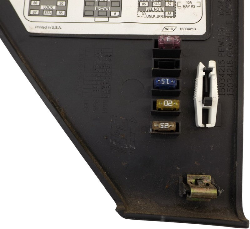 10390238 1999-2006 Chevrolet Silverado 1500 Dash End Cap Fuse Panel Cover Used OEM