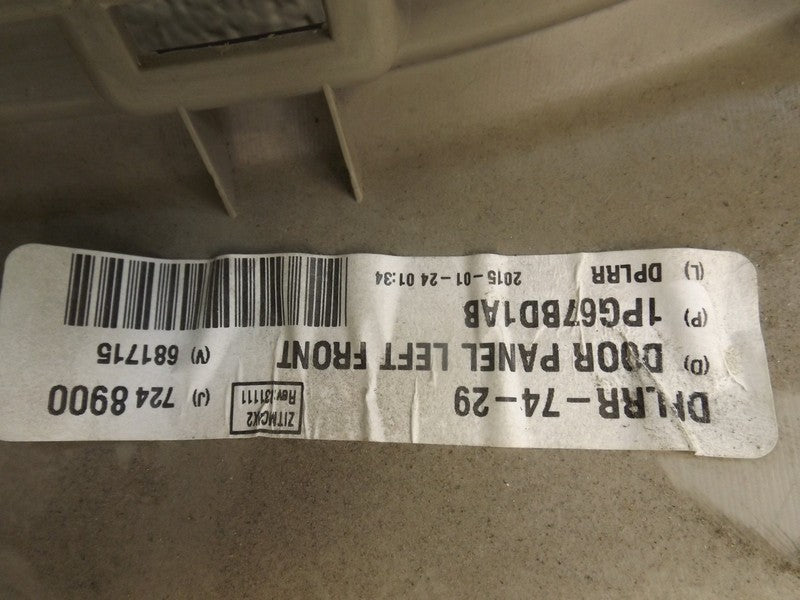 1PG67BD1AB 2015-2018 Dodge Grand Caravan Rear Left Sliding Door Trim Panel Used 1PG67BD1AB