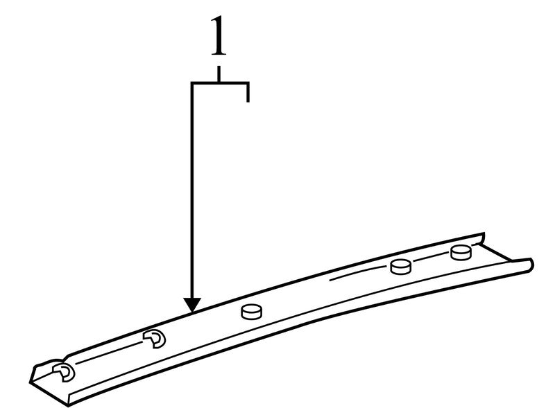 6479047010C0 2004-2009 Toyota Prius Interior Liftgate Trim Panel Used OEM 64790-47010