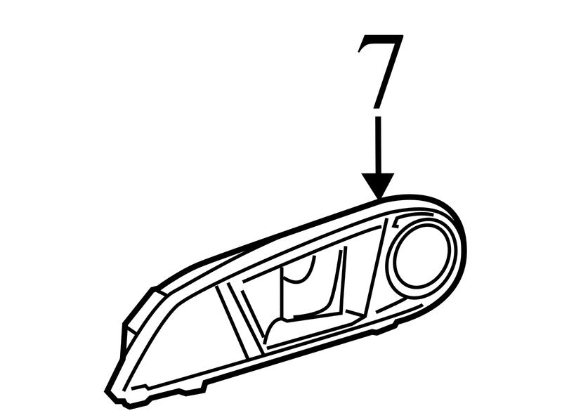 AE8Z5422600FA 2011-2019 Ford Fiesta Interior Front Right Door Handle AE83A22600 Used OEM
