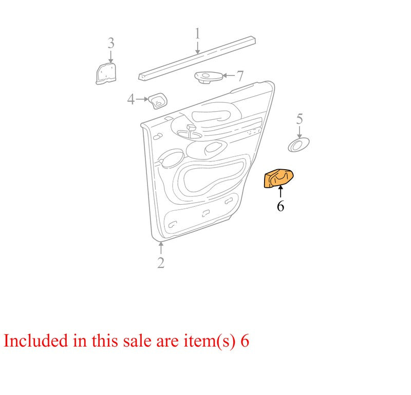 F75Z7804810AAC 1997-2002 Ford Expedition Rear Door Ashtray F75Z7804810AAC
