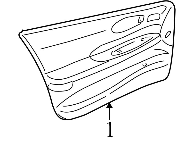 25747759 2002-2005 Buick LeSabre FR Door Interior Trim Panel W/ Speaker Used 25747759 OEM