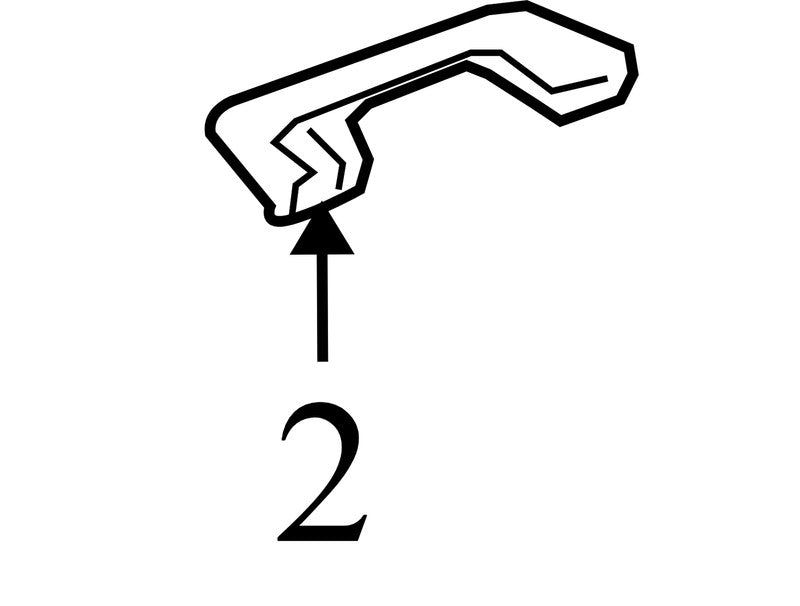 6E5Z5431407AAB 2007-2009 Ford Fusion Driver FL Interior Grab Bar Used 6E5Z5431407AAB OEM
