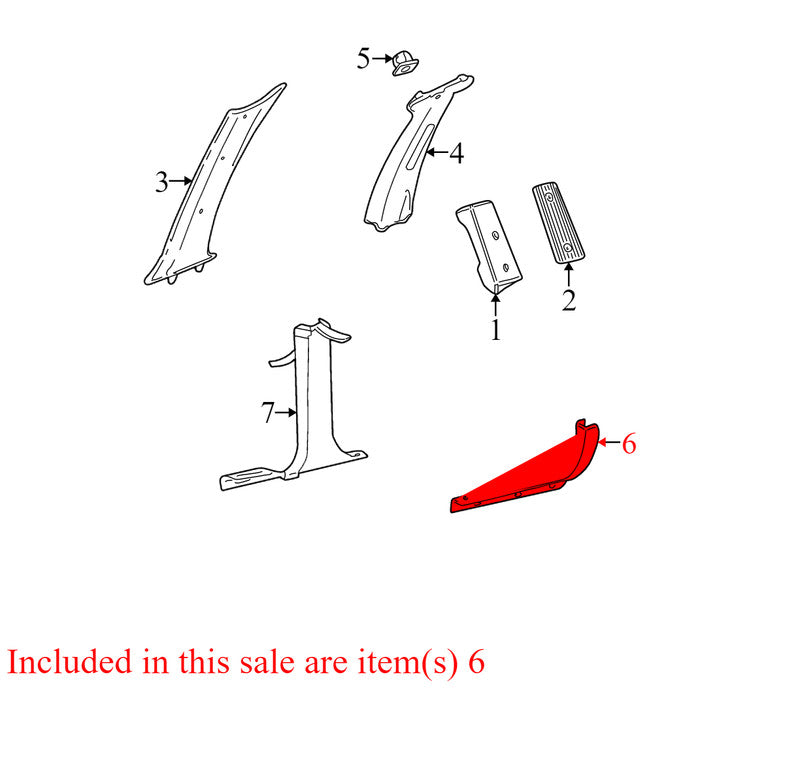 YF1Z5413208AAA YF1Z5413208AAA 2004-2007 Ford Taurus Passenger Door Sill Plate