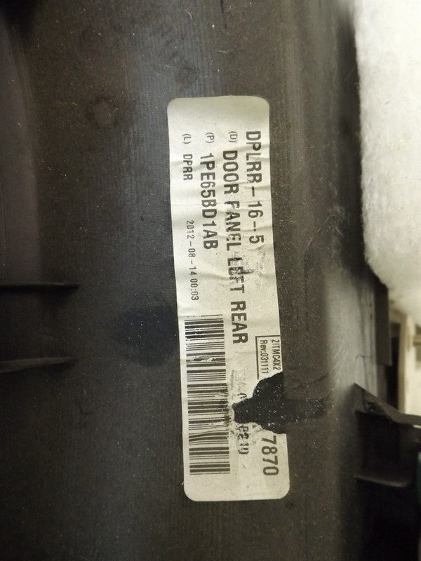 5SF66HL5AA 2013 Chrysler Town & Country RL Sliding Door Trim Panel Used 1JE171KSAA OEM