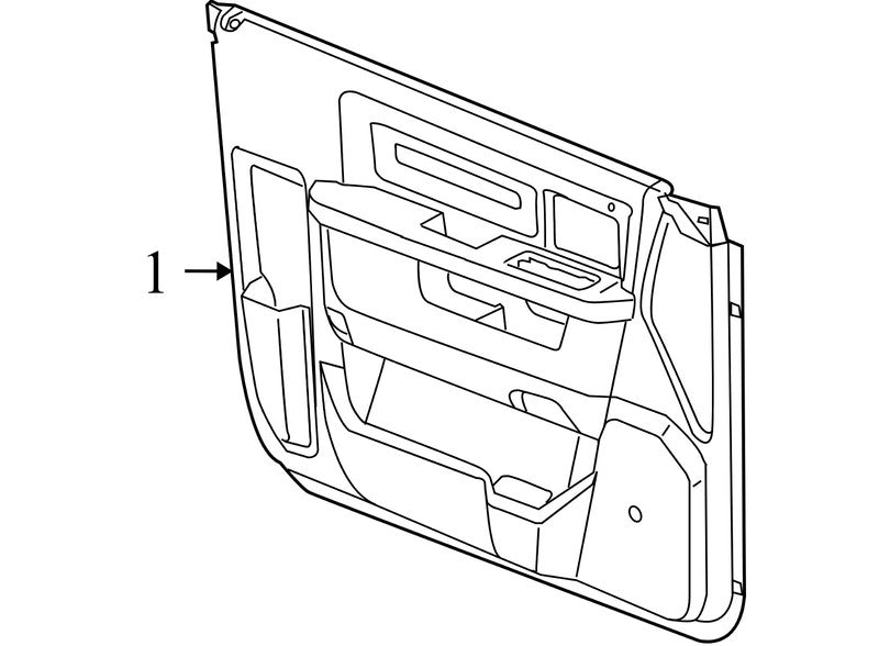 1EA24XDVAB 2009-2012 Dodge Ram Passenger FR Door Interior Trim Panel Used 1EA24XDVAB OEM