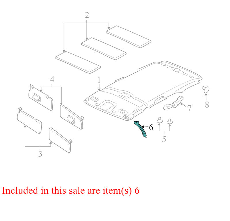 5L8478310406AA3 2002-2007 Ford Escape Passenger FR Interior Grab Bar Used OEM 3L8Z7831406BAA