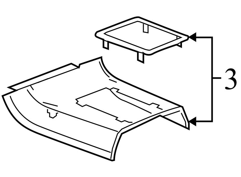 1AF14XDVAB 2004-2008 Chrysler Pacifica Shifter Control Lower Trim Used OEM 1AG37TRMAB