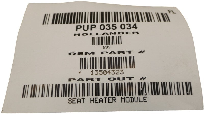 13504323 2010-2017 Chevrolet Equinox Seat Heater Control Module Used OEM 13504323