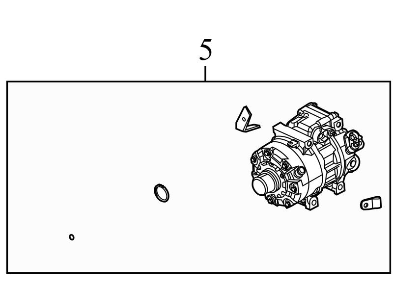 977011D300AS 2007-2012 Kia Rondo 2.7L A/C Compressor Used OEM 977011D300AS