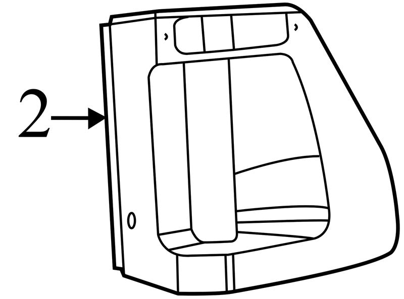 1QT11DX9AA 2015-2018 Dodge Grand Caravan Left Rear Inner Door Handle Trim Used 1QT11DX9AA