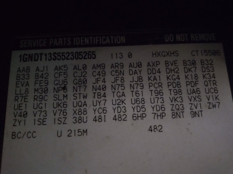 15235693 15235693 2005 Chevrolet Trailblazer Door B Pillar Post Trim