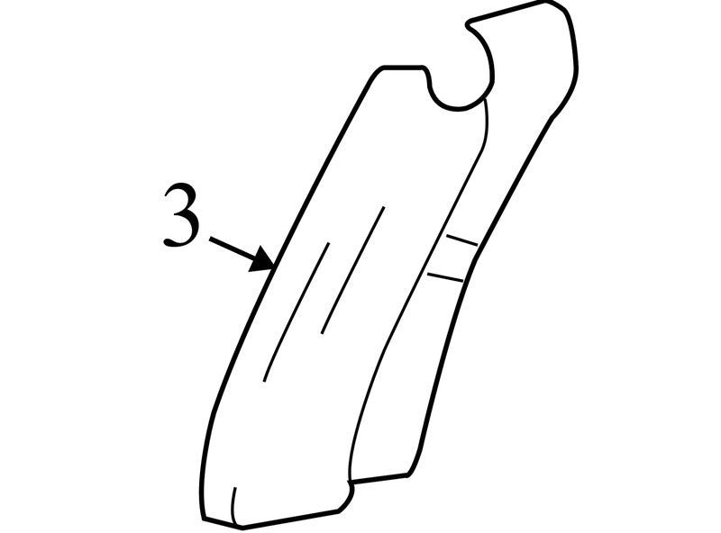 5L341825515BBW 2004-2008 Ford F-150 Interior Rear Door Trim Used 5L341825515BBW OEM