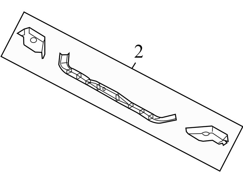 5103398AC 2004-2008 Chrysler Pacifica Radiator Support Tie Bar Used OEM 04857631AA