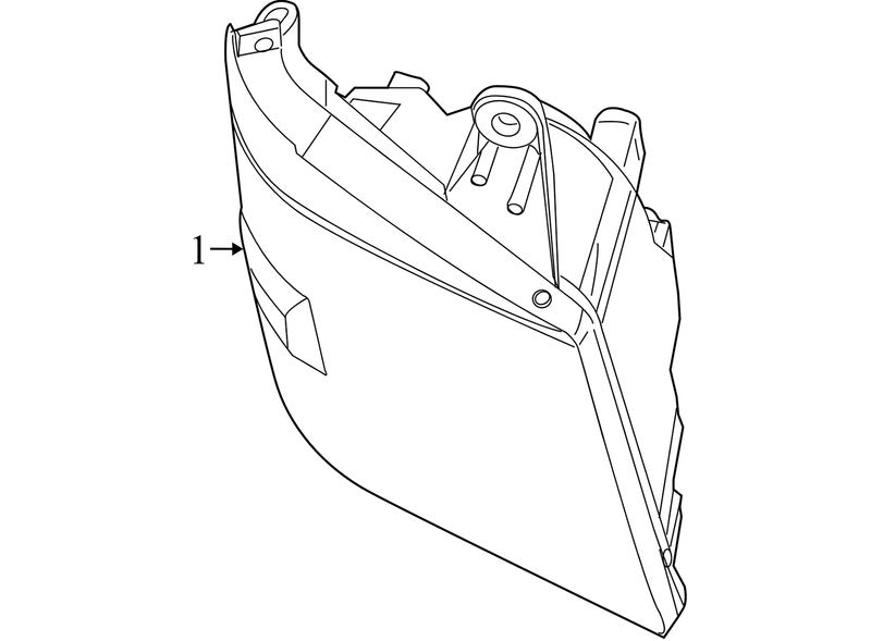26410202D1S 2008-2010 Chrysler Town & Country Passenger FR Headlight Used OEM