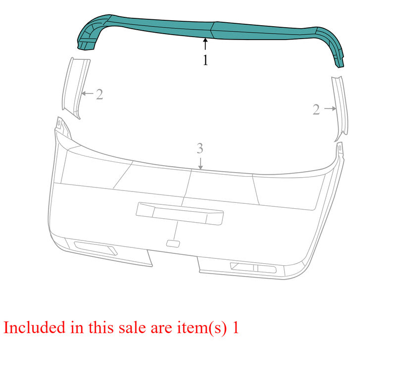 1BZ30DW1AB 2009-2010 Dodge Journey Rear Interior Liftgate Trim Used OEM 1BZ30DW1AB