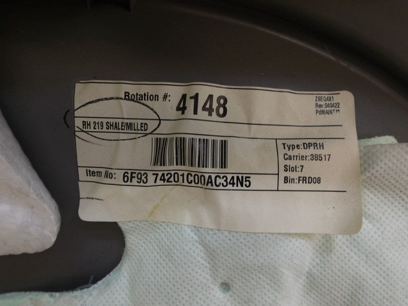 6F9Z7427406AA 2005-2007 Ford Freestyle Passenger Rear RR Interior Door Panel Used OEM