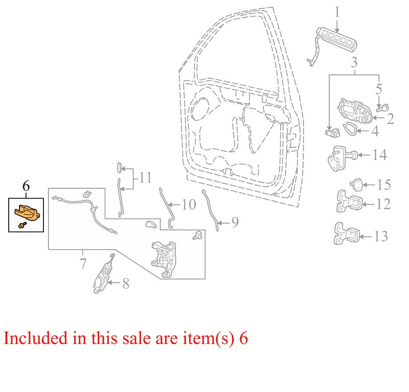 F75Z7822601AAA 1997-2002 Ford Expedition Right Interior Door Handle F85B-7822600-AAW