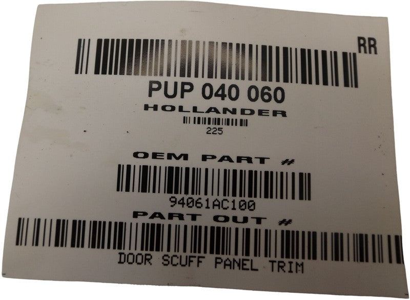 94061AC100 1995-1999 Subaru Legacy Passenger Rear RR Door Sill Trim Used OEM 94061AC100