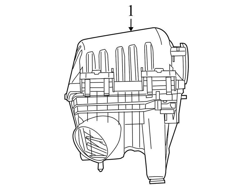 4809877AC 2008-2010 Chrysler Town & Country Air Filter Housing Assembly Used 4809877AC