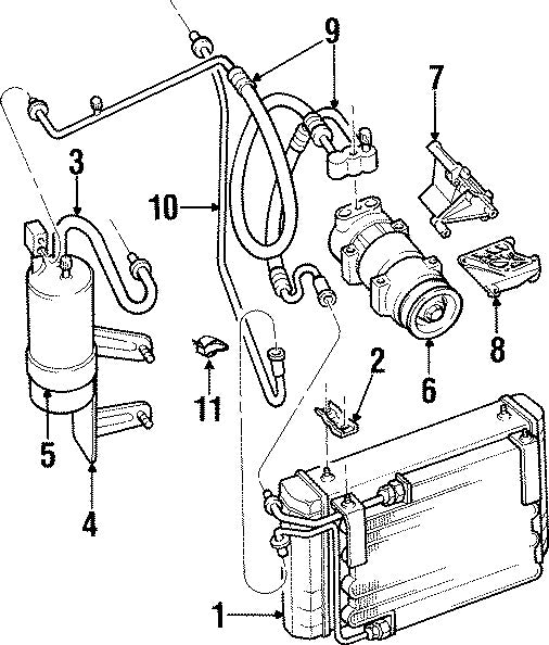 55037205AH 1997-2001 Jeep Cherokee A/C Compressor Fits Multiple Chrysler 55037205AH