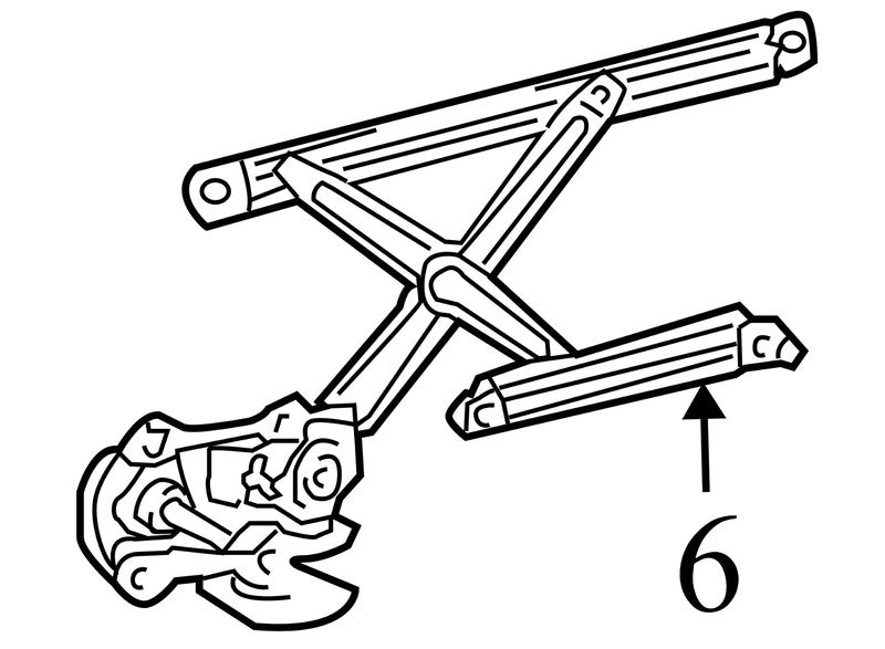 6980152070 2004-2009 Toyota Prius Passenger FR Window Regulator Used OEM 6980152070