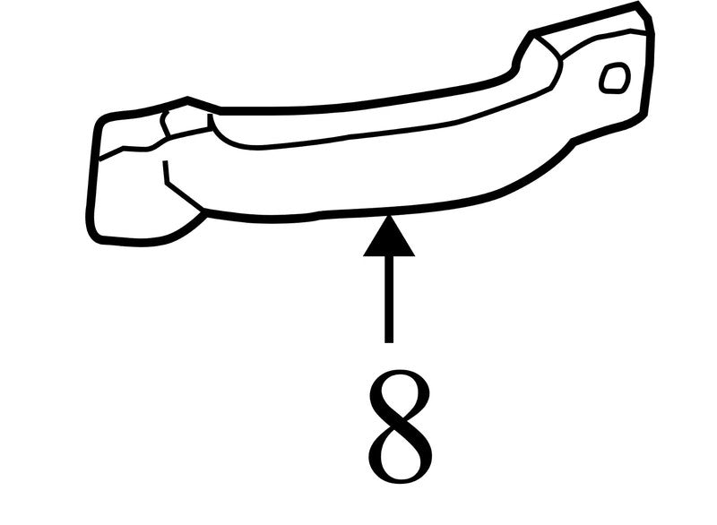 F75Z1522667AAA 19990-2003 Ford F-150 Passenger FR Interior Door Handle Used OEM F75Z1522667AAA