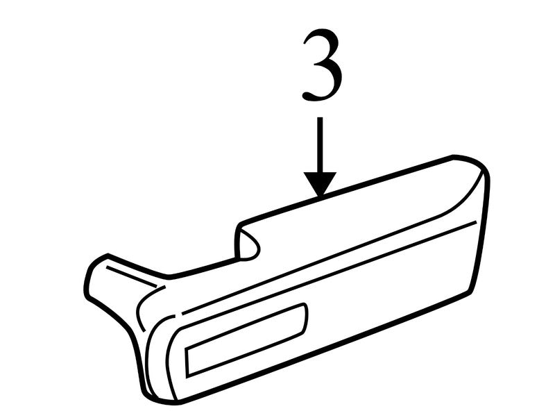 1L2Z7824101AAC 2002-2005 Mercury Mountaineer Right Door Armrest 1L2Z7824101AAC