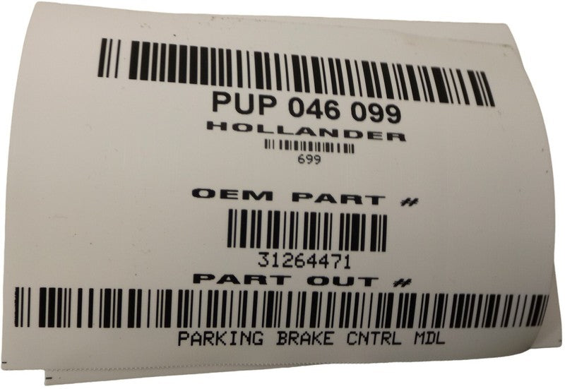 31264471 2010-2016 Volvo XC70 Parking Brake Control Module Used OEM 31264471