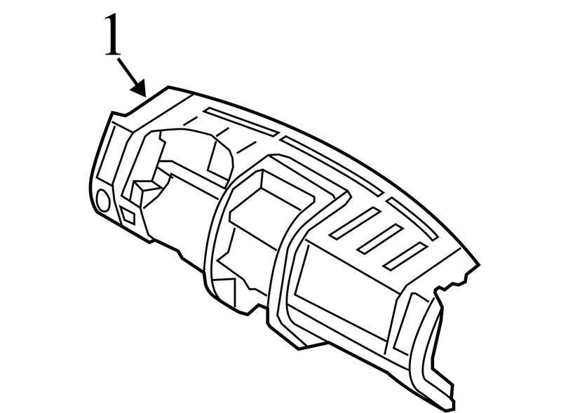 8L8Z7804320AB 2008-2012 Ford Escape Dashboard Panel Assembly Used OEM 8L8Z7804320AB