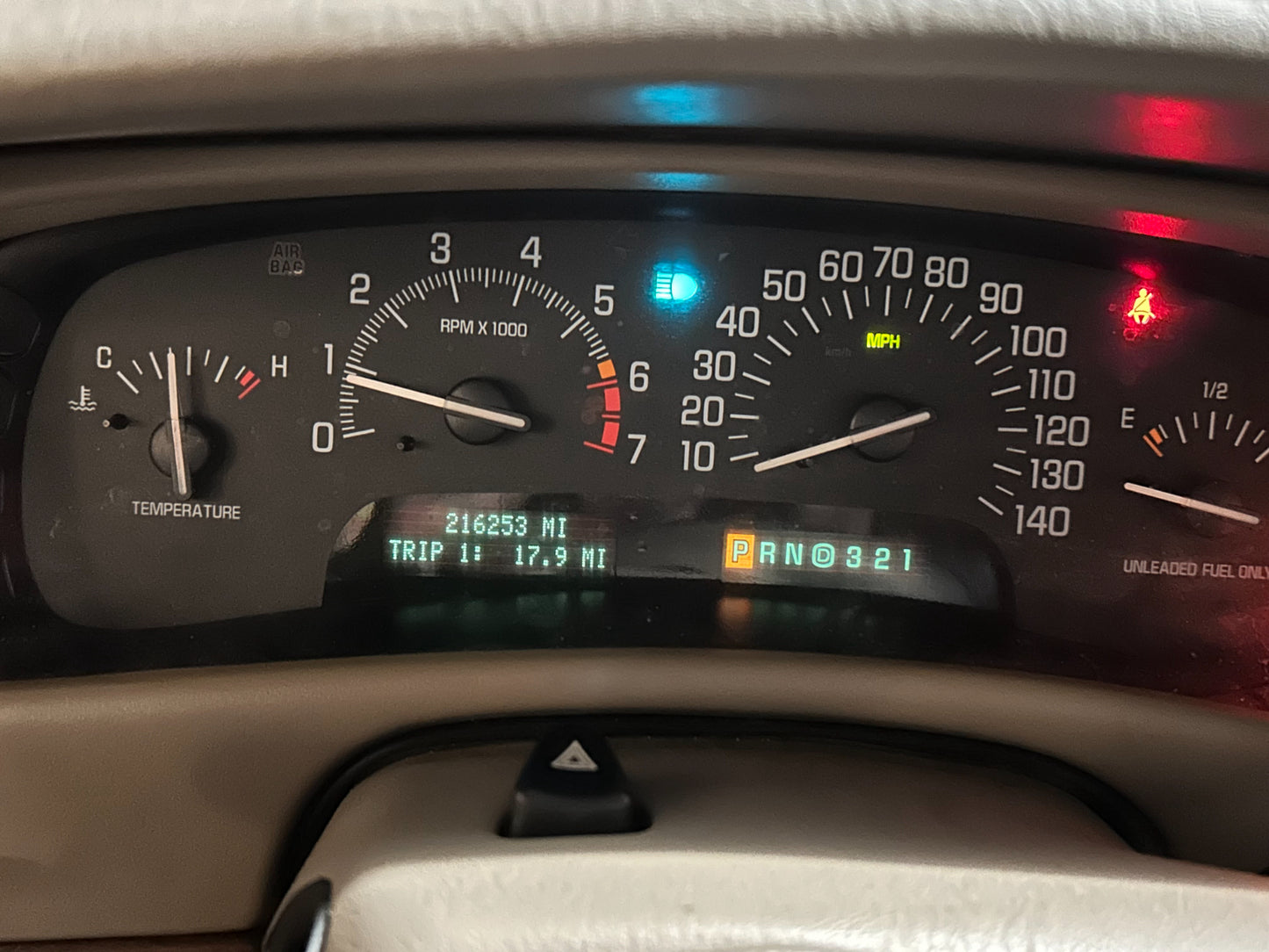 16254974 1999-2005 Buick Park Avenue Instrument Cluster Used 16254974 OEM