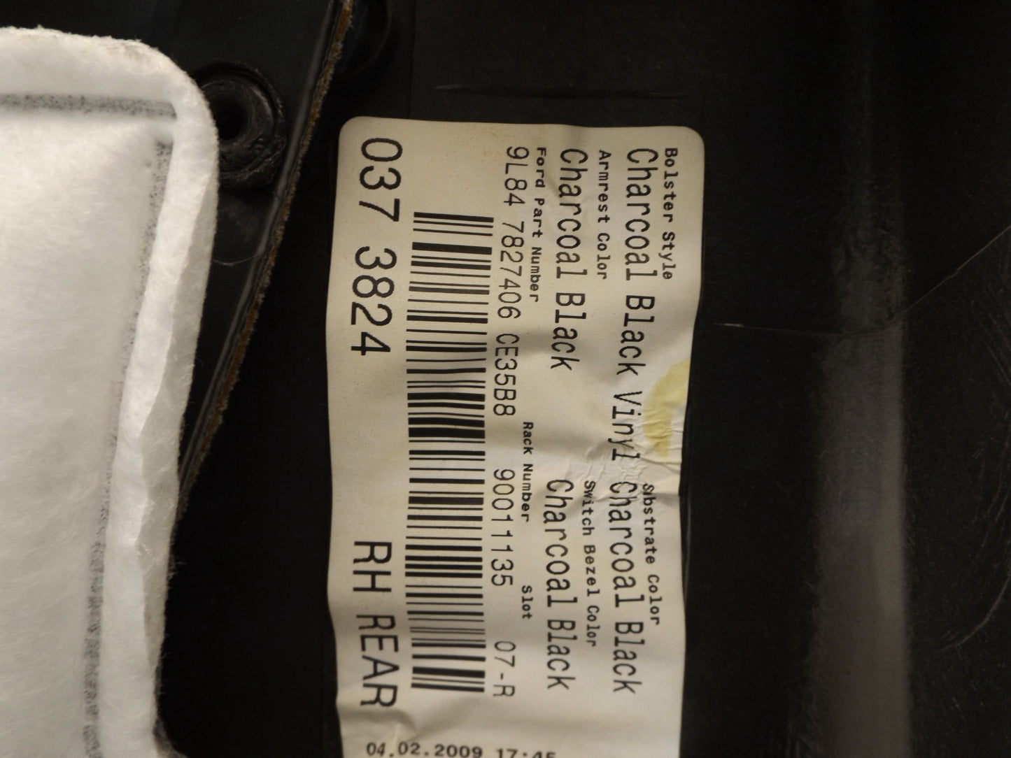 8L8Z7827407AB 2008-12 Ford Escape Passenger RR Door Interior Trim Panel Used 8L8Z7827407AB OEM
