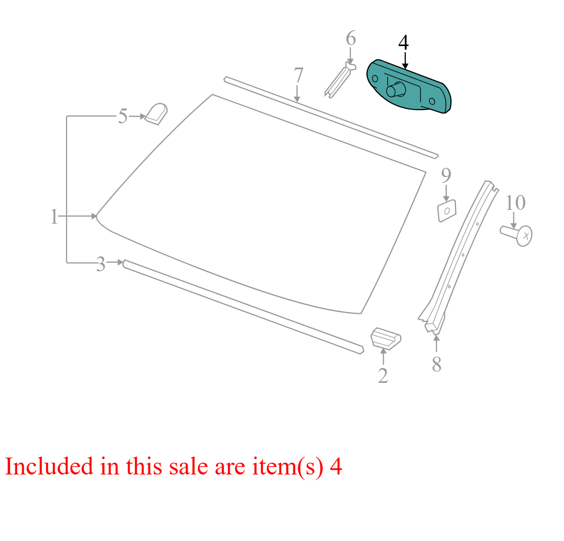 13524917 2008-2009 Chevrolet Silverado 1500 Interior Rear View Mirror Used 25774613 OEM