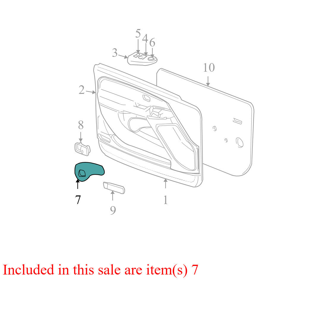 15043565 2000-2006 Chevrolet Silverado FR Interior Door Handle Trim Used 15043565 OEM