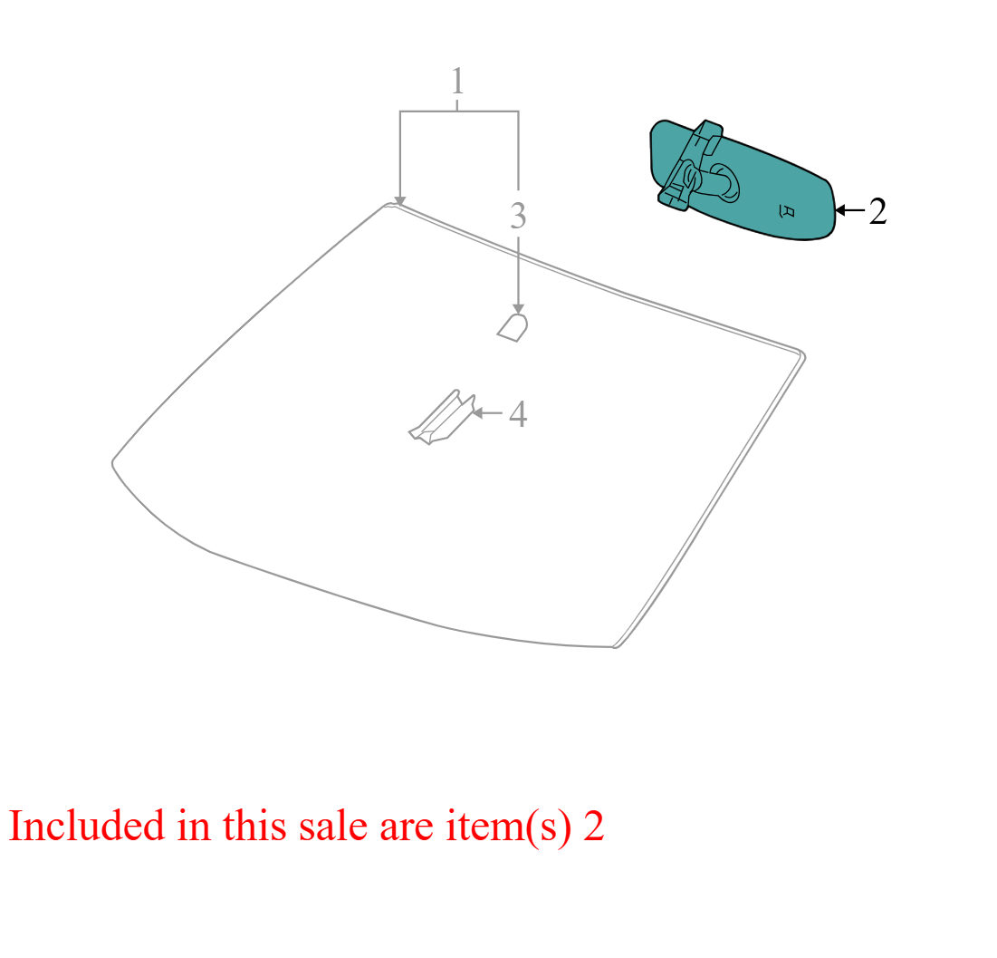 25794381 2010-2012 Chevrolet Equinox Front Interior Rear View Mirror Used 25794381 OEM