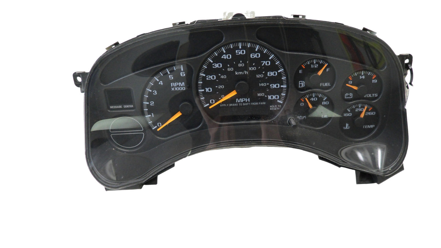 15055362 2000-2002 Chevrolet Silverado Speedometer Instrument Cluster Used 15055362 OEM